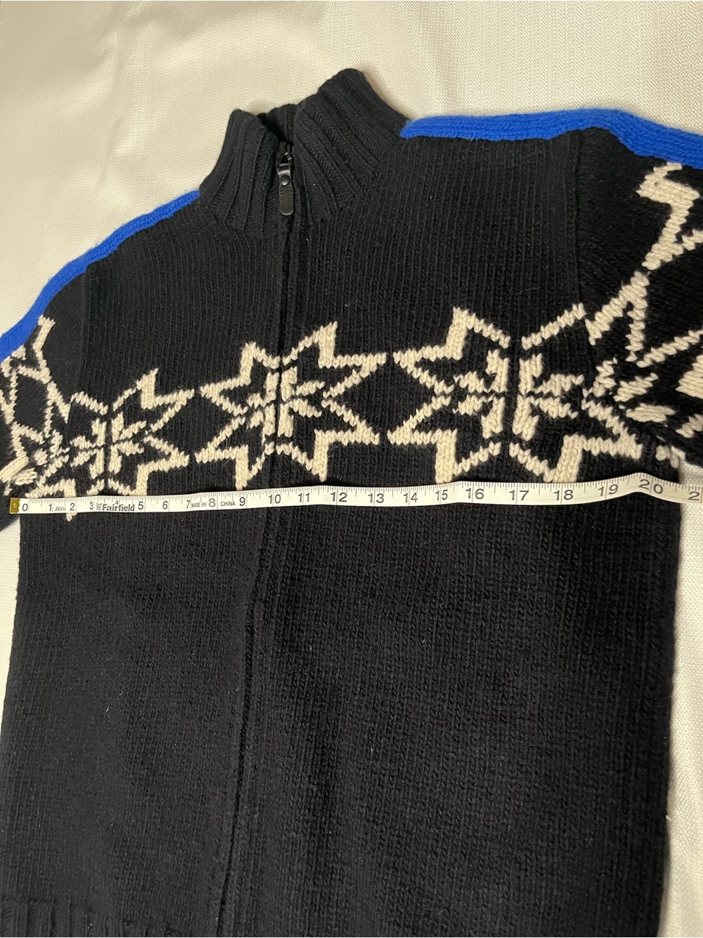 Vintage Polo Ralph Lauren Wool Cashmere Fair Isle Full Zip Sweater Après Ski - Picture 9 of 10